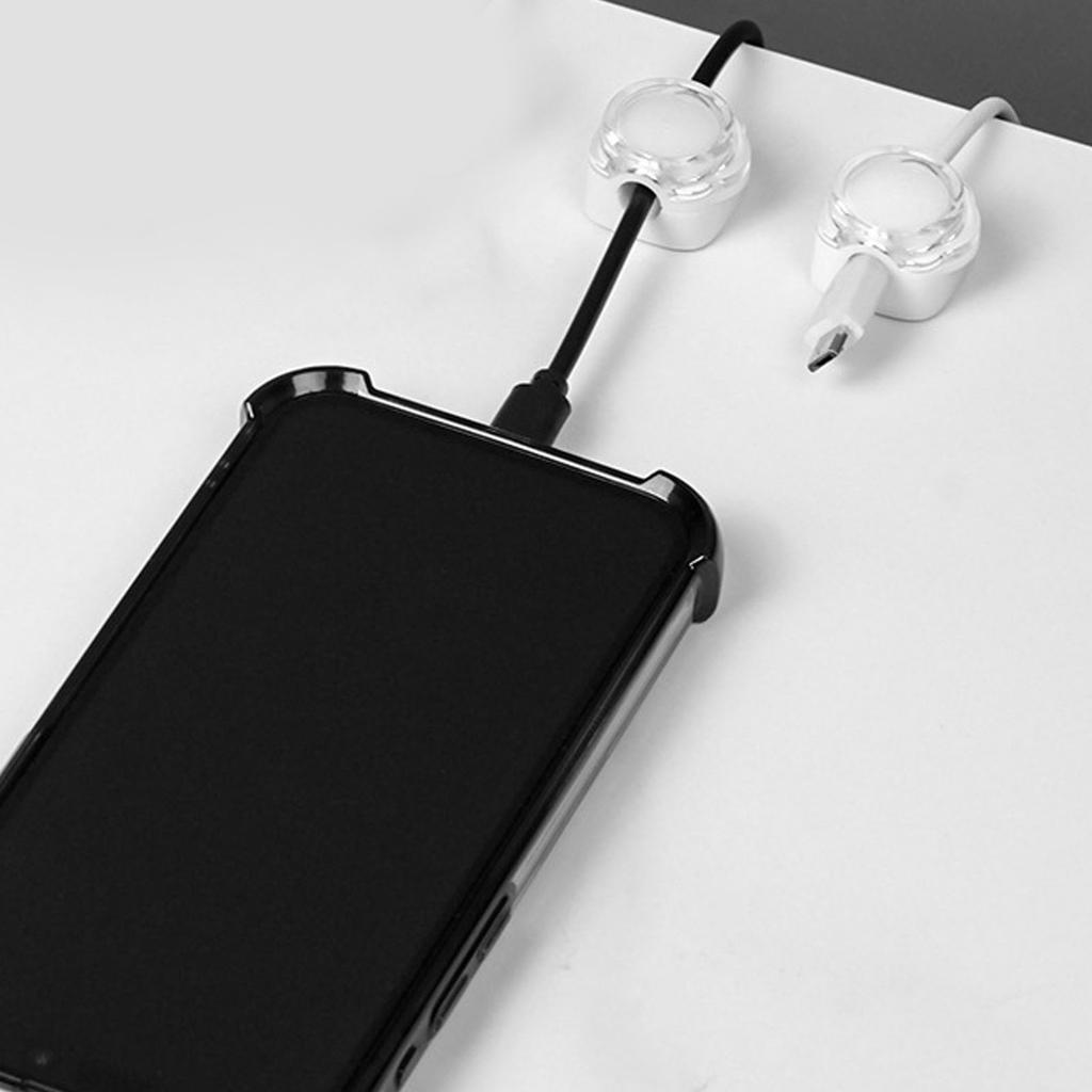 6 Pcs Magnetic Cable   7.5mm Slot Charging Cord Clip Holder Desk Wire   with   Tape