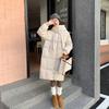 Hooded thickened cotton-padded clothes women's loose medium and long bread clothes winter new fashion knee coat