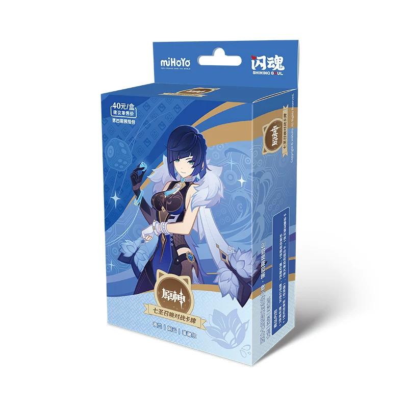 Genuine Genshin Impact Card Seven Saints Summoning Battle Cards Booster Packs Game Peripheral Cards Board Games Collectible Card