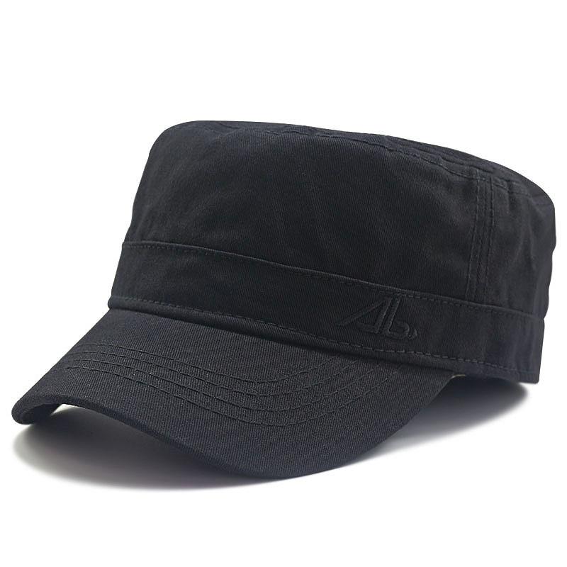 Large Size Flat Top Hat Men's Hat Big Head Circumference Four Seasons Pure Cotton Cloth Duck Tongue Baseball Cap Casual