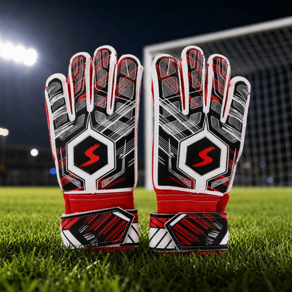 2pcs Latex Material Latex Goalkeeper Gloves Collision Resistance Finger Guard Gloves  Soccer Match