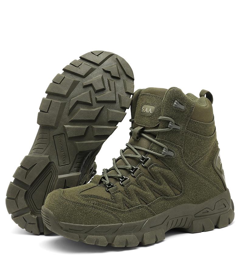 

Men Hiking Shoes Mid-top Lace-up Thick-soled Sports Shoes Men Outdoor ankle boots Comfortable Anti-slip Casual Sports Shoes Men 39