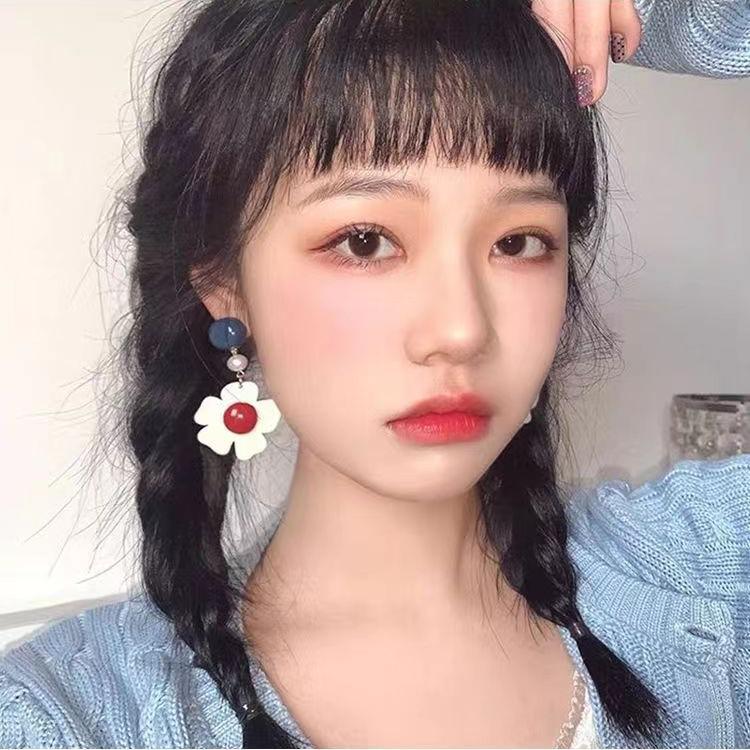 2024 Trendy Colorful Flower Stud Earrings for Women - Summer Fresh Design