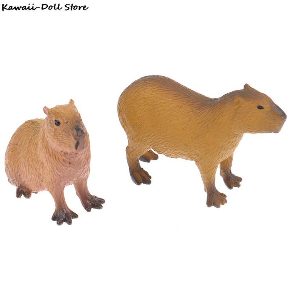 Model Capybara Action Figure Mini Wild Animal Model Water Dolphin Action Figure Capybara Model Toys