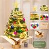 45cm Höhe Tisch-Weihnachtsbaum Mini Bunte Kugeln Künstlicher Weihnachtsbaum PVC Weihnachtsbaum Set Weihnachtsdekoration