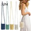 Könnyű Válltáska Nyaraláshoz Bohém Horgolt Telefontáska, Kézzel készített Keresztpántos Pamutkötél Pénztárca Kis Neszeszer Nőknek Utazáshoz Napi Használatra