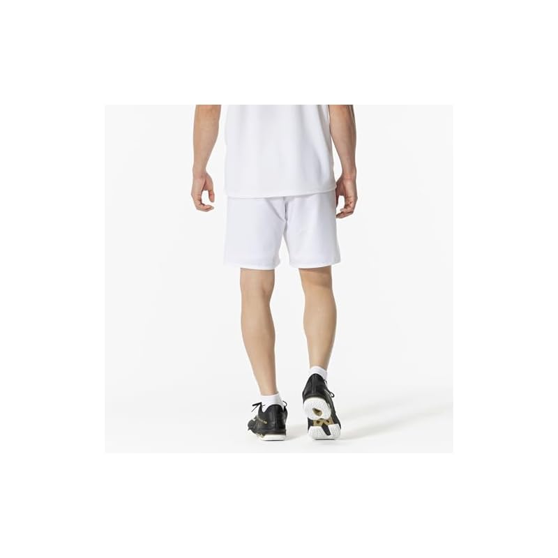 Tennis/Badminton Game Shorts, Half Pants, Japan Badminton Association Approved, Unisex, Adult, White, Size L (62JBB023)