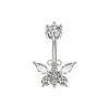 Zirconia Navel Piercing Clip - Hot Selling European and American Body Jewelry