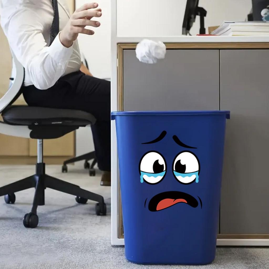 Cartoon Face Stickers Per, Removable, for Trash Cans, Walls, Toilet Decorations, Refrigerator Glossy Surfaces, Covering Unsightly Surfaces