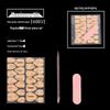 Manicure Tool Kit: Wearable Nails with Jelly Glue, Crystal Stick, Small File, and Alcohol Pads