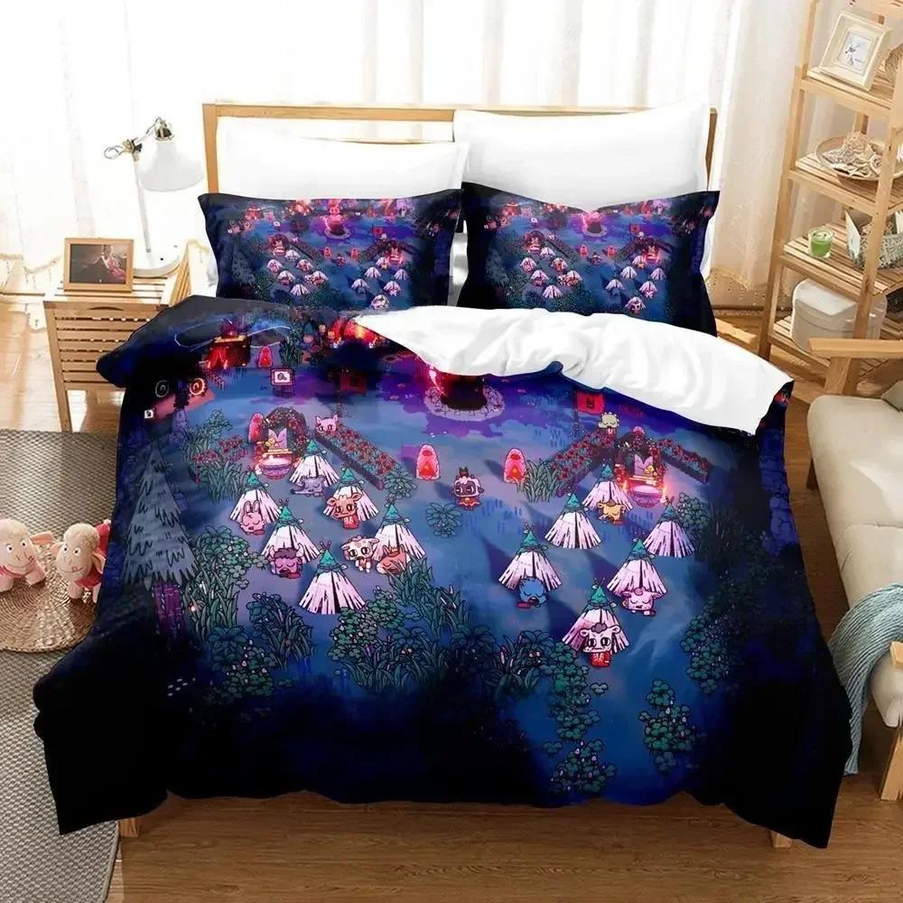 Cult Of The Lamb Bedding Set Single Twin Full Queen King Size Bed Adult Kid Bedroom Duvetcover 3D Print Anime Bed Sheet