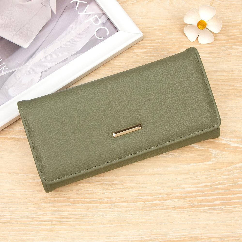 Women's Long Hand Wallet Simple Multi-function Bank Card Change Storage Bag