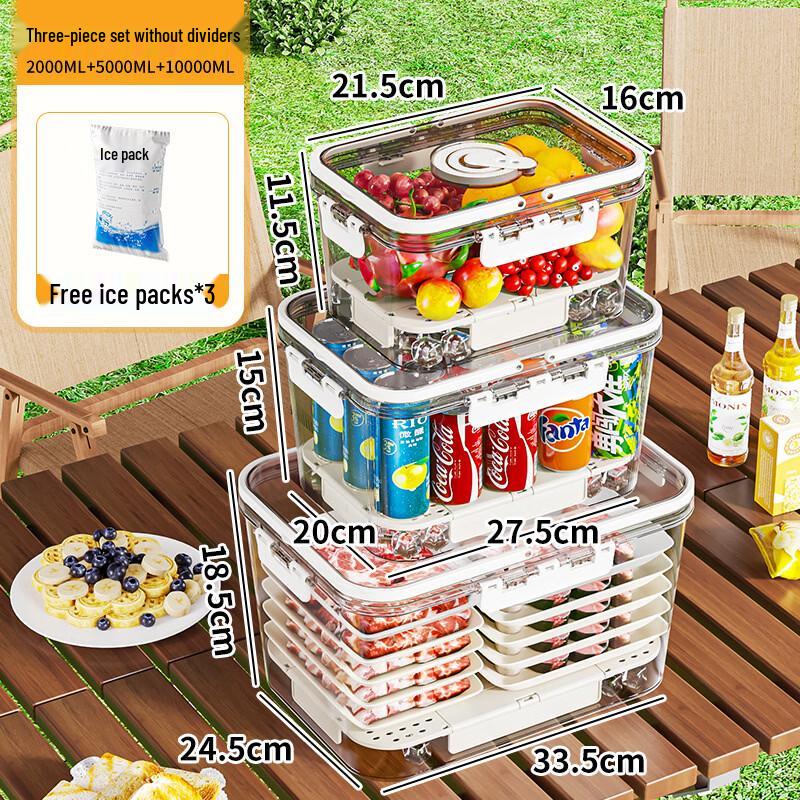 Stackable Plastic Food Storage Container Set