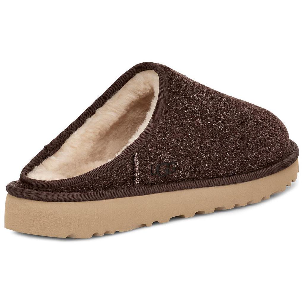 UGG Fashionable Minimalist Silent Non-Slip Closed-Toe Slippers Men slippers Brown 1153104-BCDR