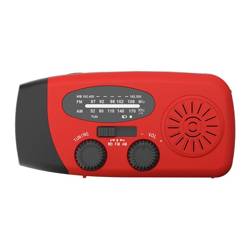 

Enhanced Solar Hand-Crank Emergency Radio with SOS and Charging Features European Version 2000mAh червоний