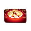 Christmas Shower Curtain Floor Mat Combination Four-Piece Set Bathroom Toilet Carpet Shower Room Mat Foot Mat