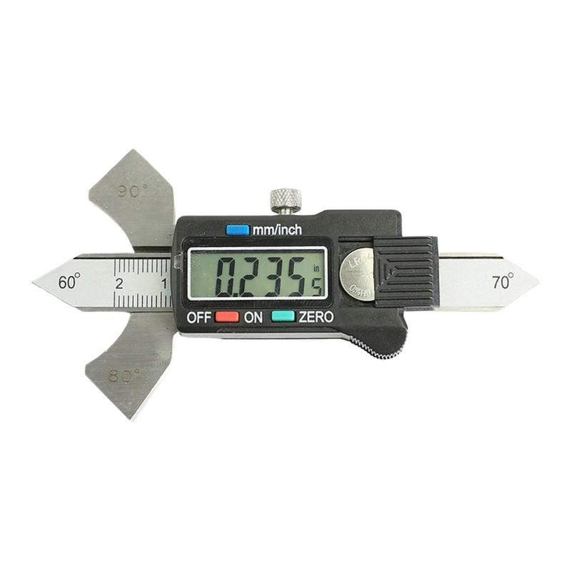 020mm Digital Welding Gauge Electronic Stainless Steel Groove Caliper for Multi Angle Reading and Precise Measurement