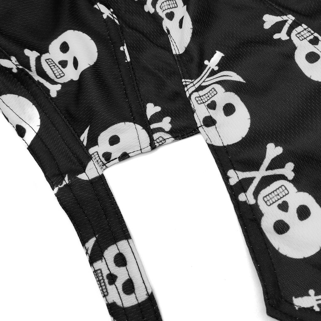 Trifong Bandana Cap Men's Quick Dry Sweat Absorption Black Bandana Adult Hat Bandana UV Cut Sweat Stopper Breathable Material Pirate Do-rag