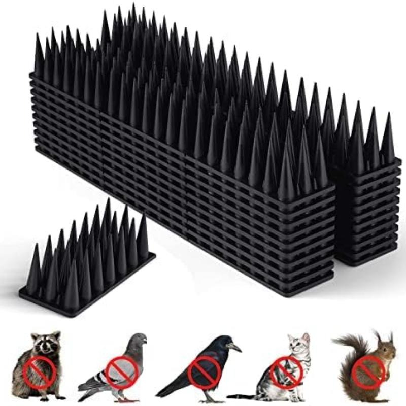 20 Pack Bird Spikes Pigeon Deterrent for Small Birds Raccoon Cats Defender  Outside to Keep Squirrel Away Plastic Fence Spike for Railing