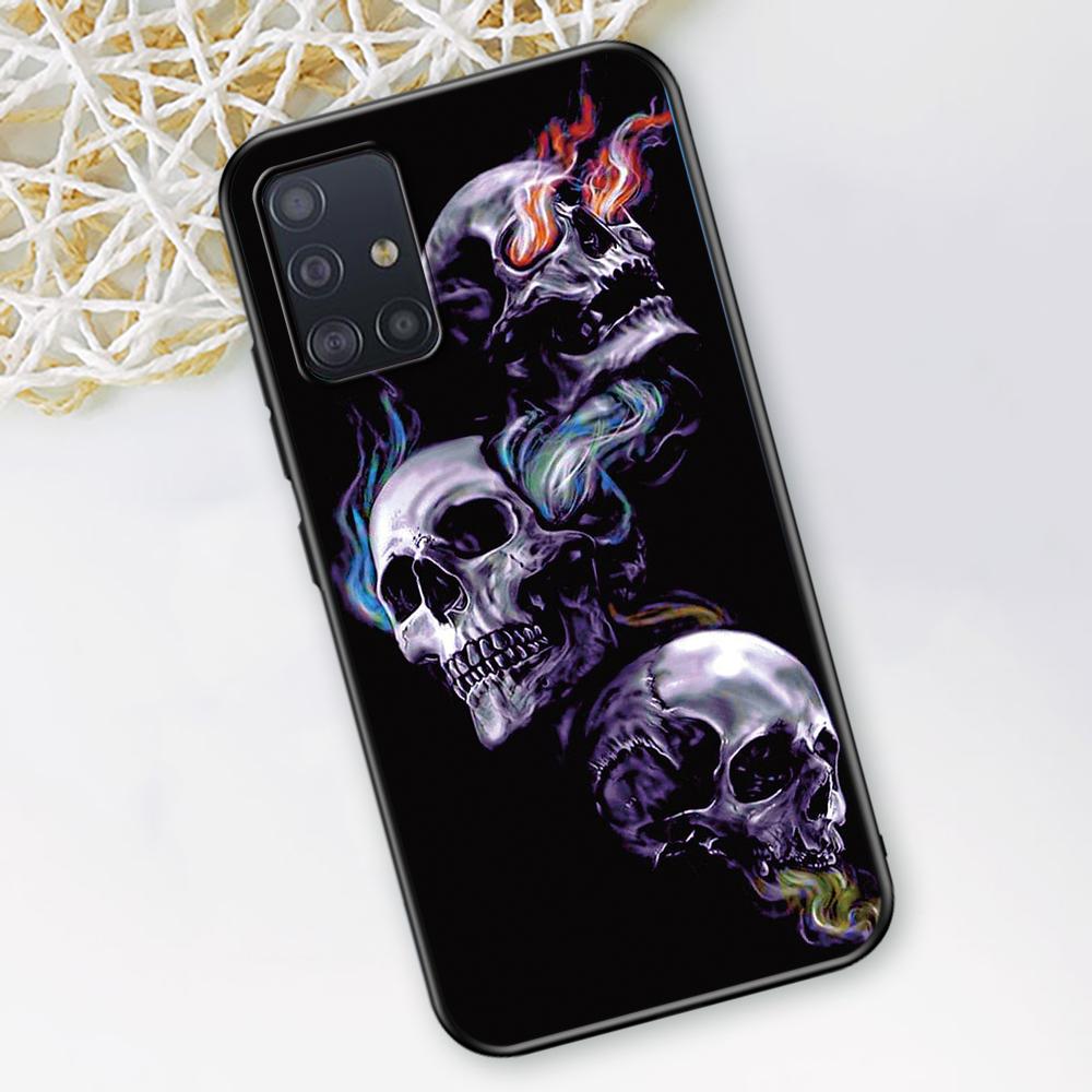 Grim Reaper Skull Skelet Case for Samsung Galaxy A52 A12 A53 A51 A32 A21s A22 A31 A72 A02s A13 5G A11 A41 A03s TPU Phone Cover