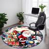 1pc Christmas Santa Claus Chair Carpet for Office, , Non-slip Carpet, Very Suitable for Offices, farmhouses,Outdoor Carpet Yy251120049
