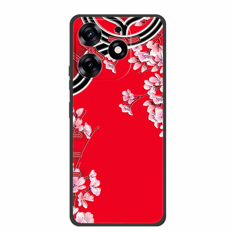 3D Emboss Case For Realme C61 Phone Case Relief Flowers Shockproof Silicone Soft Coque For Realme C61 Back Cover Case RealmeC61