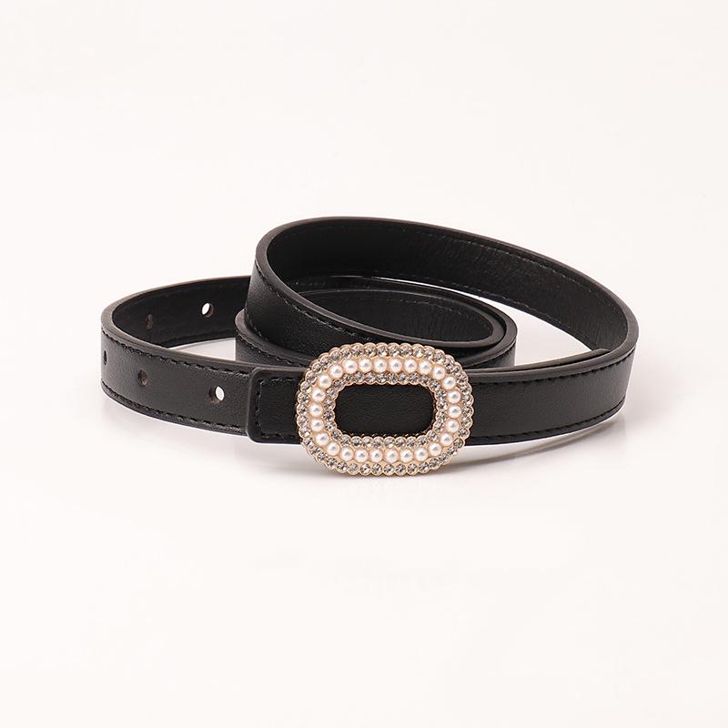 New Fashion Women's Pearl Buckle Belt - Chic, Light Luxury, Versatile Jeans Accessory