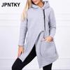 JPNTKY Women's Vintage Casual Solid Color Print Autumn Winter Long Sleeve Jackets & Coats