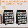 2 Pcs Portable Sticker Display Stand 5 Layer Desktop Sticker Display Organizer Rack Double Sided Storage Holder for Collectors