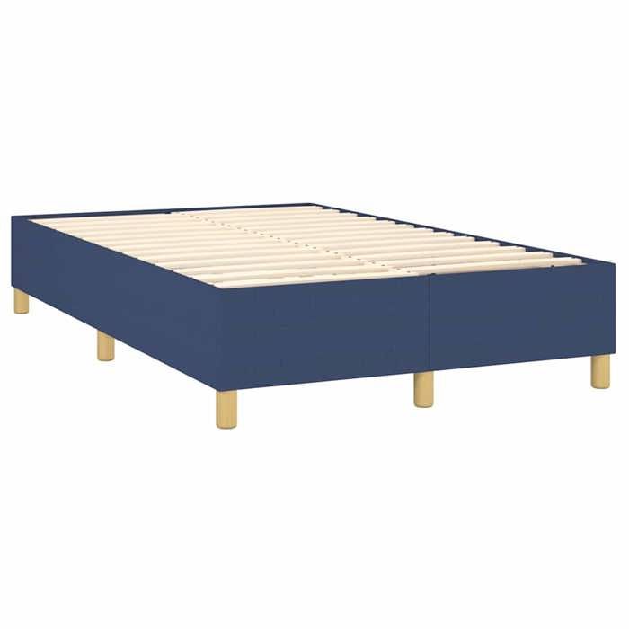 Maison Exclusive - Sommier à lattes de lit avec matelas bleu 120x190 cm tissu