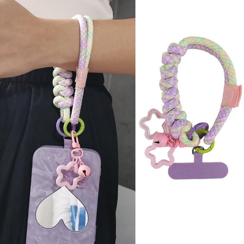 Креативный плетеный ремешок-шнурок для телефона против потери