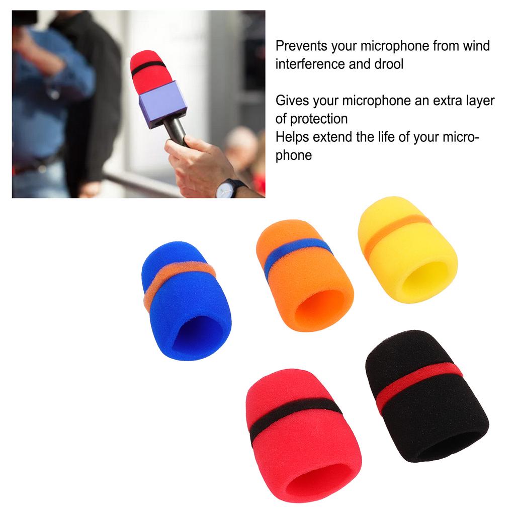Microphone Sponge Cover Thickened Drop Resistance Handheld Microphone Windscreen for KTV Meeting Room