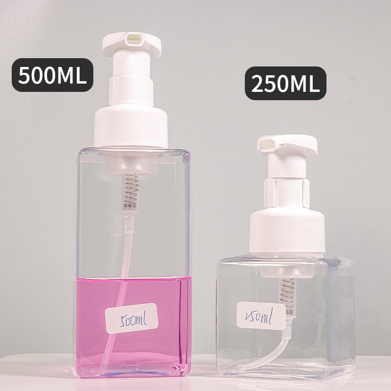 500ml PET Foam Pump Bottle for Face Wash, Hand Sanitizer, or Shower Gel.