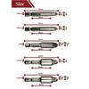 Damaged Screw Extractor Set  Easily Remove Stripped or Damaged Screws High-Speed Steel Stripped Screw Removers