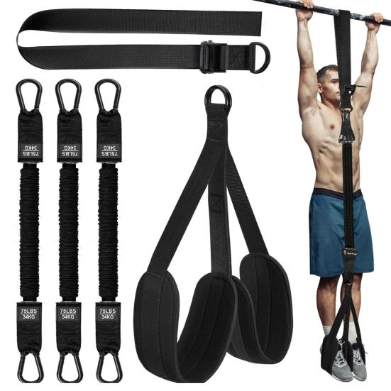 Pull-Up Assistance Band Length Adjustable Muscle Training 75-225LBS Heavy Duty Resistance Band