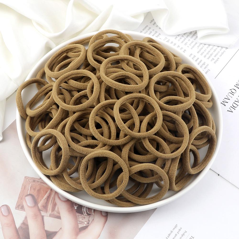 51 Colors Basic Elastic Hair Band for Girls 20/30/50PCS 4cm Simple Solid Color Headband Women Hair Accessories Scrunchies Holder