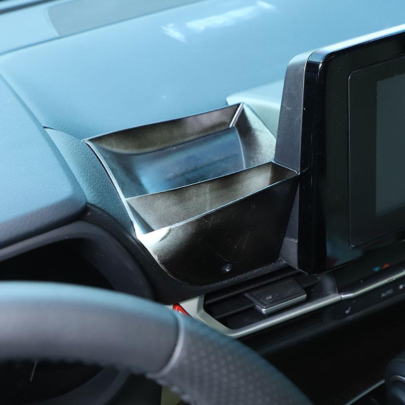 For Toyota Sienna For Toyota Granvia -23 Svart Bil sentralkontroll luftuttak oppbevaringsboks mobiltelefonbrett bil