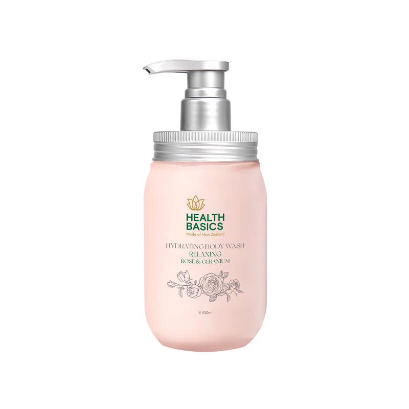 Health Basics Rose & Geranium Hydrating Body Wash 450ml