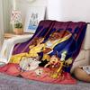 1Pc Beauty Beast Blanket Soft And Comfortable Casual Warm Camping Travel Christmas Halloween Xmas Gift M924289