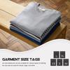 500Pcs Small Garment Size Tags Washable Polyester Clothing Labels Clear Printed Size Markers for DIY Sewing Craft Clothing