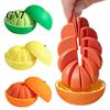 Lifelike Orange Toy 3D Printed Fidget Toy, Stress Relief Simulated Anti-stress Fake Fruit Model Decoration Ornament for Home Office PLA