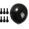 Matte Black Latex Party Balloons