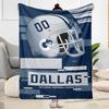 Dallas Cowboys Helmet Blankets Are Suitable for Living Rooms, Bedrooms, Camping, and Other Places, Making Them an Ideal Choice for Gifts.