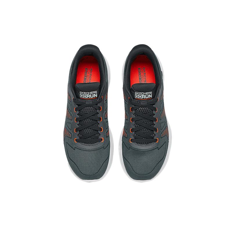 Skechers Go Comfortable Low Top Running Shoes Men Sneaker Gray Orange 220902-CCOR