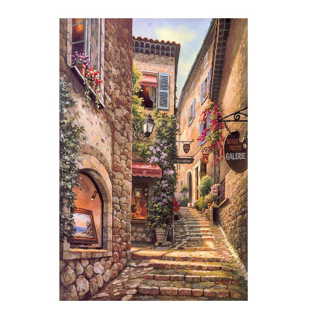 

Класичний міський пейзаж Венеції Картини на полотні Цифровий друк Пейзажі Плакати та принти Домашній декор Картинки для фону вітальні 50x70cm