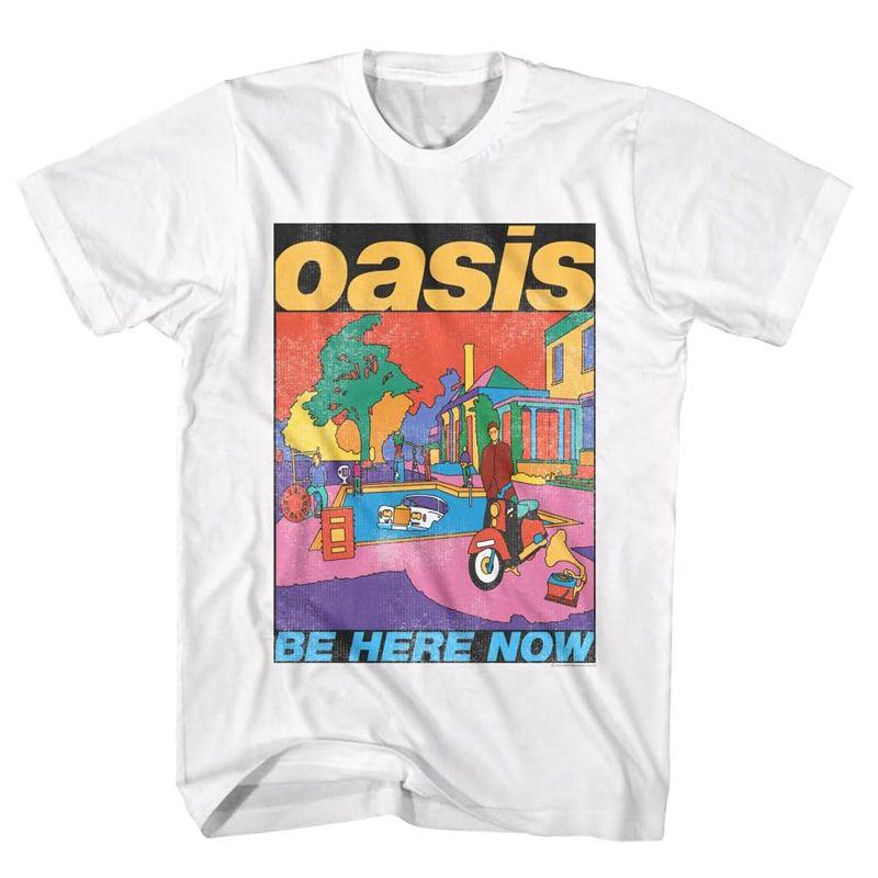 Oasis Summer's New European and American Retro Casual Rock Music Trendy Brand Pure Cotton Men's Short-sleeved T-shirt