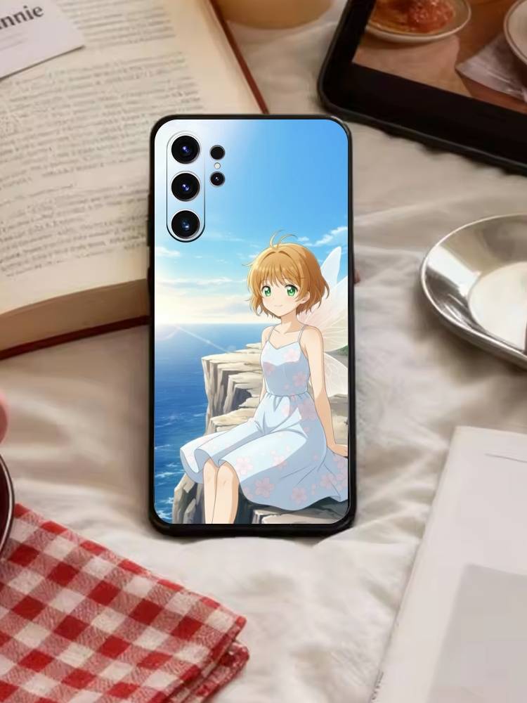 Anime O-Athanasia Phone Case For Samsung S26,S25,S24,S23,S22,S30,S21,Ultra,Plus,FE 5G Black Soft Cover Samsung S21lite