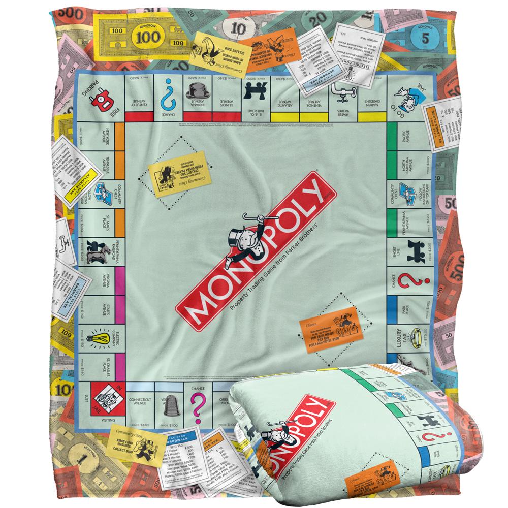 Monopoly Game Scene Blanket