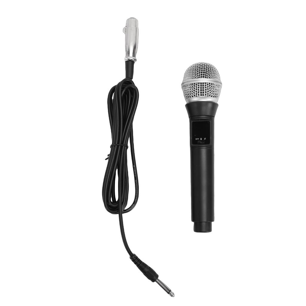 Bluetooth Microphone Handheld Dynamic Wired Mic for Home Outdoor Karaoke Singing Recording