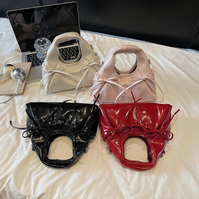 Stylish Mini Crossbody Bag Women - Soft PU Waterdrop Shape Shoulder With Zip Inner Pockets